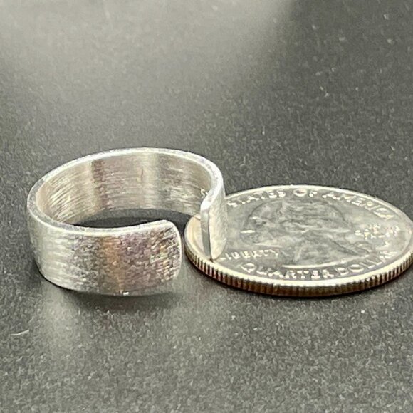 Thinnest Style 6mm Brushed Sterling 925 Silver Wrapped Band Boho Ring #1230 - Picture 7 of 7